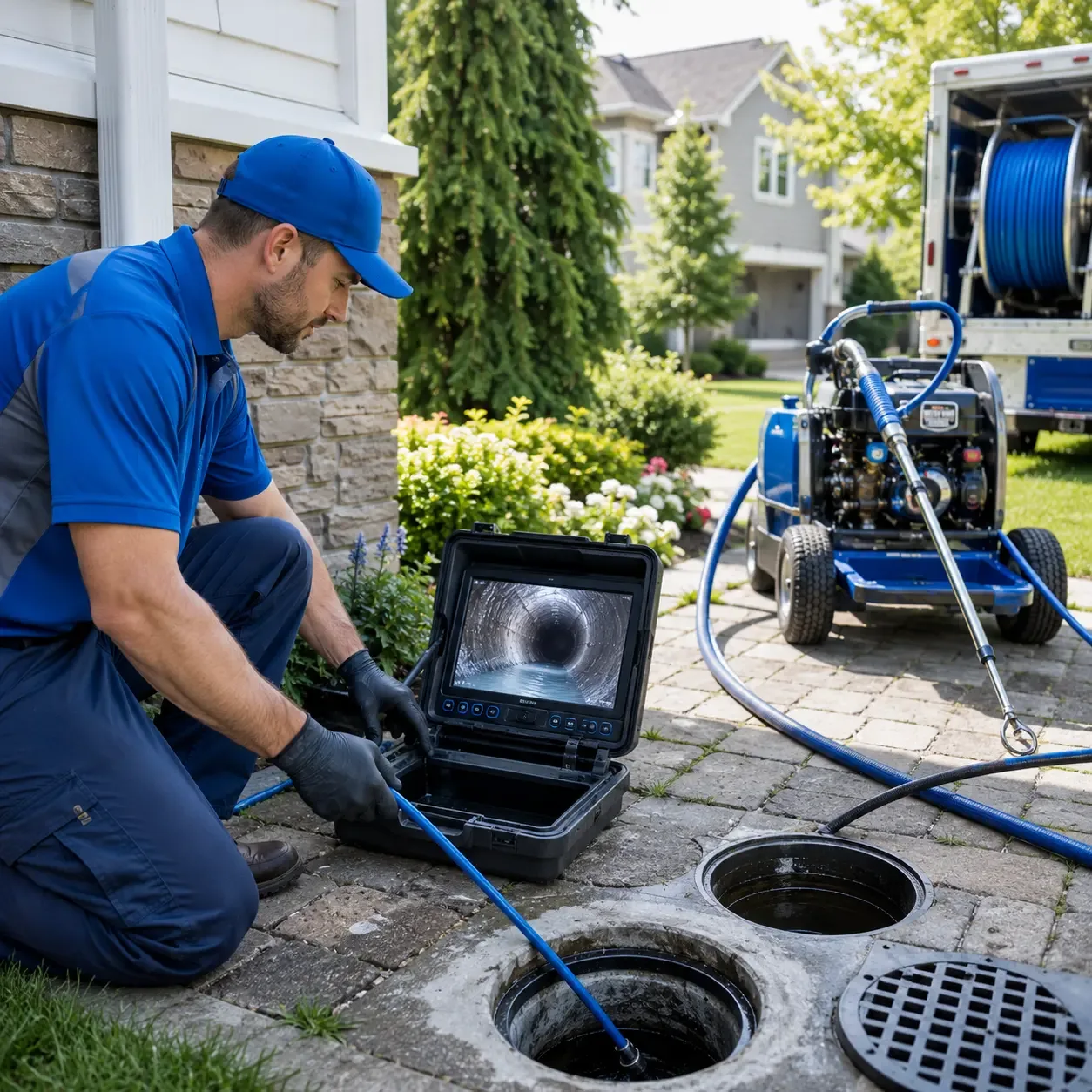 Outdoor drain cleaning professionals serving Holden, ME
