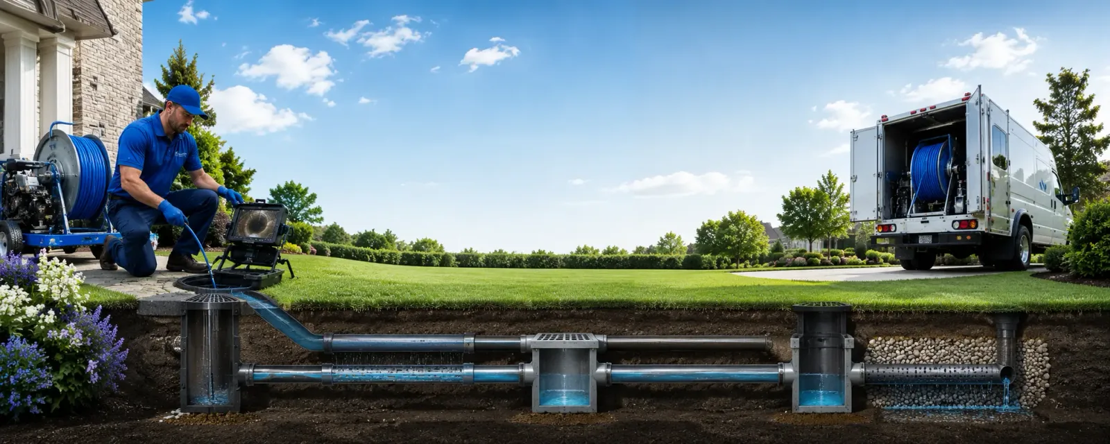 Outdoor drain cleaning information for Holden, ME